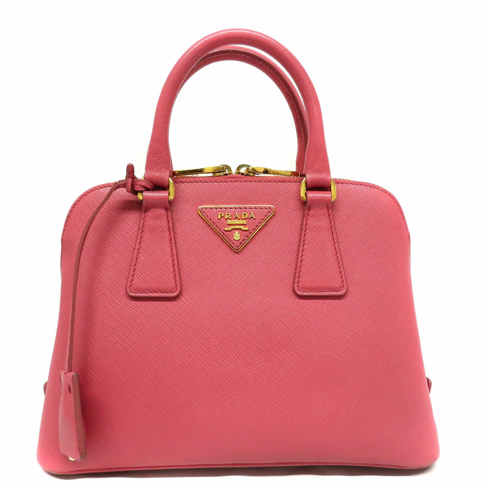 Prada Saffiano Lux Promenade bag Peonia pink